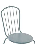 Miniatyrbillede 8 af 10: Havestole Blå Metal sæt 40 x 89 x 47 cm 8 stk Moderne Højryggede Pindestole Uden Armlæn Retro Design Udendørs Altan Terrasse Indretning