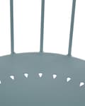 Miniatyrbillede 9 af 10: Havestole Blå Metal sæt 40 x 89 x 47 cm 8 stk Moderne Højryggede Pindestole Uden Armlæn Retro Design Udendørs Altan Terrasse Indretning