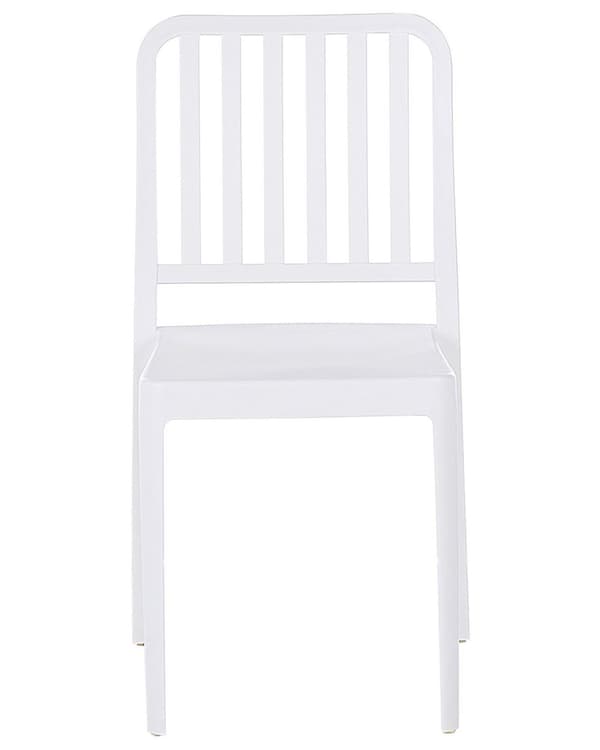 Puutarhatuolisetti valkoinen 42 x 82 x 47 cm muovinen sisälle ulos 2 kpl