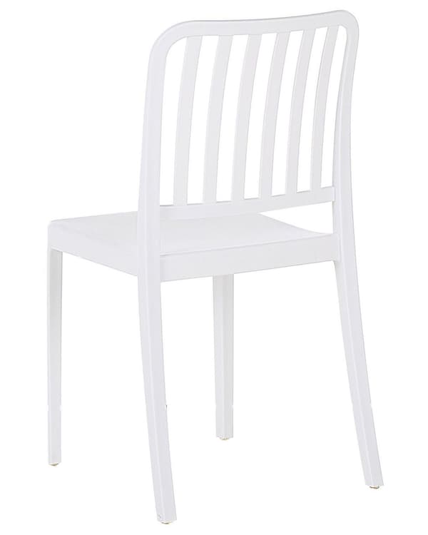 Puutarhatuolisetti valkoinen 42 x 82 x 47 cm muovinen sisälle ulos 2 kpl