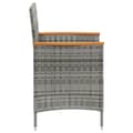 Miniatyrbillede 4 af 7: vidaXL havestole 2 stk. polyrattan grå