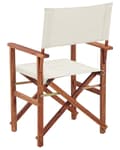 Pikkukuva 9 / 11: Puutarhatuoli tumma akaasia 50 x 91 x 50 cm luonnonvalkoinen / oliivikuvio vaihtokangas 2 kpl kokoontaitettava