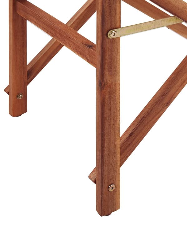 Puutarhatuoli tumma akaasia 50 x 91 x 50 cm harmaa / tukaanikuvio kangas 2 kpl kokoontaitettava