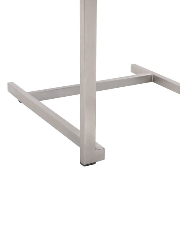 Trädgårdsstol 2 st Beige Syntetiskt Material Rostfritt Stålram