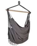 Miniatyrbild 6 av 11: Hammock Grå Bomull och Polyester Gunga Inomhus Utomhus Boho Stil