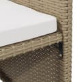 Miniatyrbillede 9 af 10: vidaXL havestole med hynder 4 stk. polyrattan beige