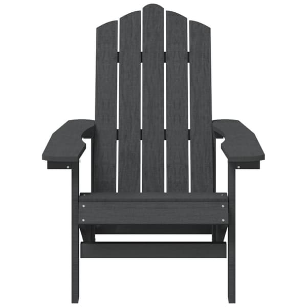 vidaXL Adirondack hagestol HDPE antrasitt