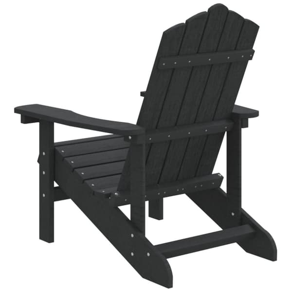 vidaXL Adirondack hagestol HDPE antrasitt