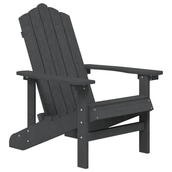 vidaXL Adirondack hagestol HDPE antrasitt