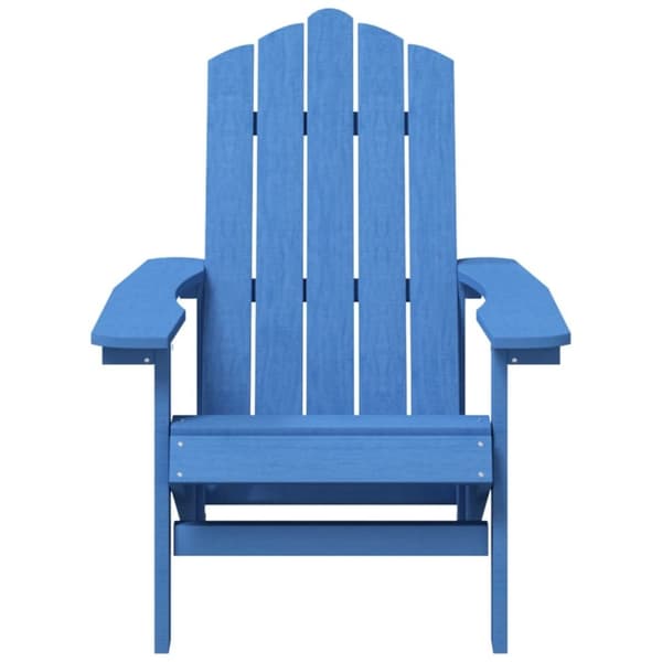 vidaXL Adirondackstol HDPE aquablå