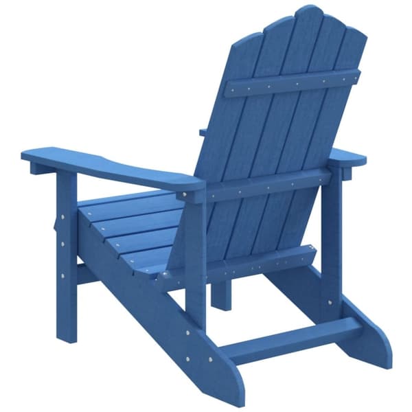 vidaXL Adirondackstol HDPE aquablå