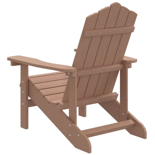 vidaXL Adirondack-havestol HDPE brun