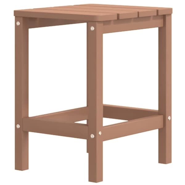 vidaXL Adirondack-stole med bord HDPE brun