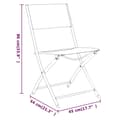 Miniatyrbillede 9 af 9: vidaXL foldbare havestole 2 stk. stål og textilene sort