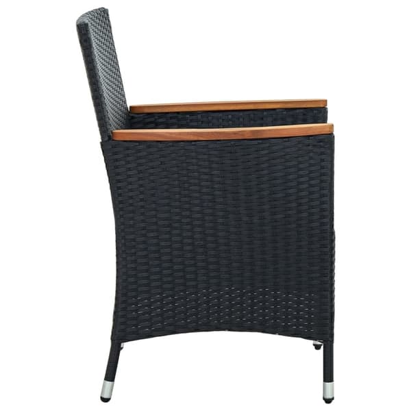 vidaXL havestole 4 stk. polyrattan sort