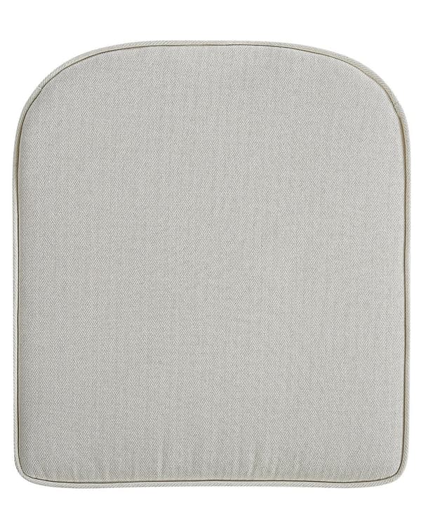 Puutarhatuoli luonnollinen 61 x 90 x 75 cm rottinki mahonki valkoiset pehmusteet