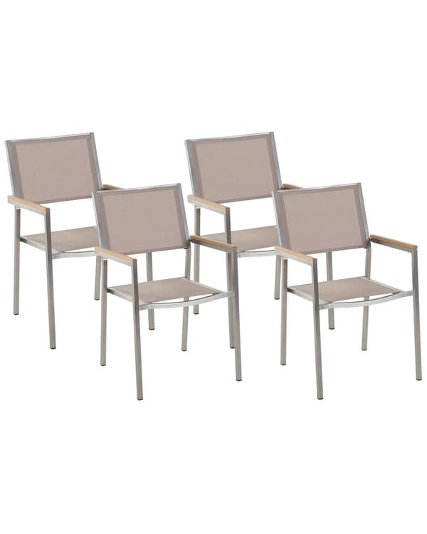 Have Spisestuesæt Lys Eukalyptustræ Top Stålstel 220 x 100 cm med 8 Sorte Stole