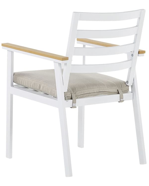Sæt med 4 Havestole Beige Havestolesæt