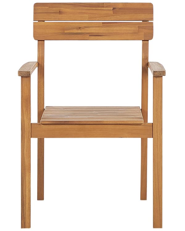 Havestole Lyst Akacietræ Sæt 88 x 52 x 60 cm Stole med Arm til Have Terrasse Altan Udendørs Rustik stil Vejr Bestandig UV og Regn