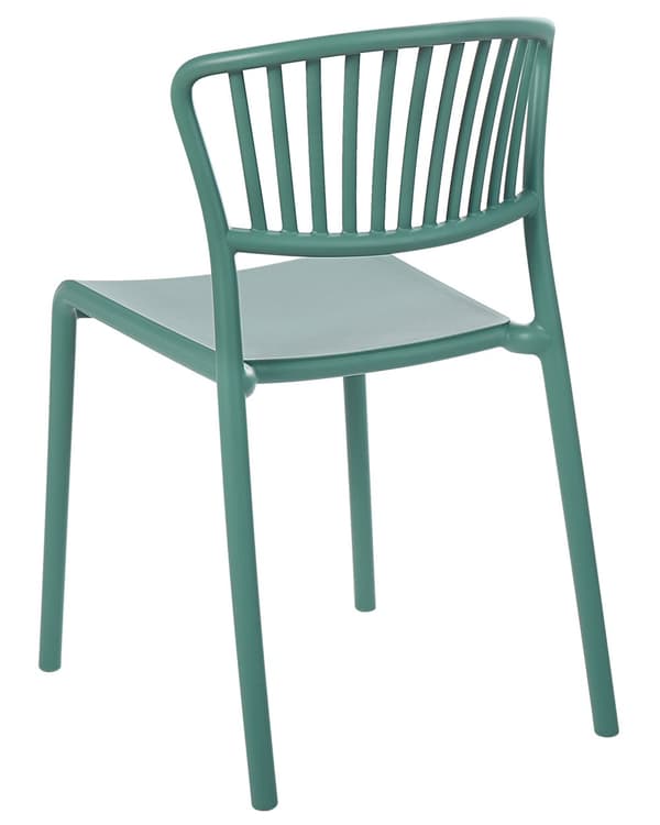 4 st Matstolar Plast Grön Inomhus Utomhus Trädgård Minimalistisk Stil