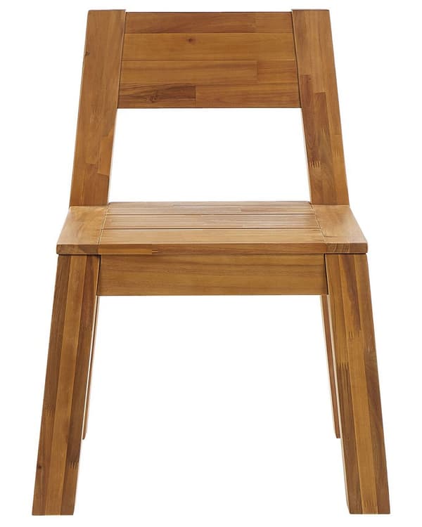 Trädgårdsstolar 4 st Ljust Laminerat Akaciaträ 81 x 61 cm Inomhus Utomhus Rustik Modern Design