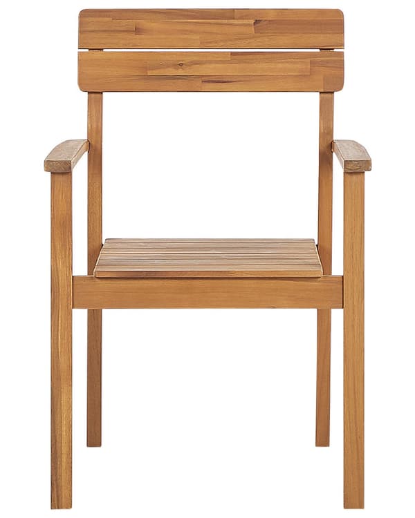 Havestole Lyst Akacietræ Sæt 88 x 52 x 60 cm Stole med Arm til Have Terrasse Altan Udendørs Rustik stil Vejr Bestandig UV og Regn
