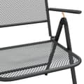 Miniatyrbilde 9 av 10: vidaXL Sammenleggbare hagestoler 4 stk strekkmetall netting antrasitt