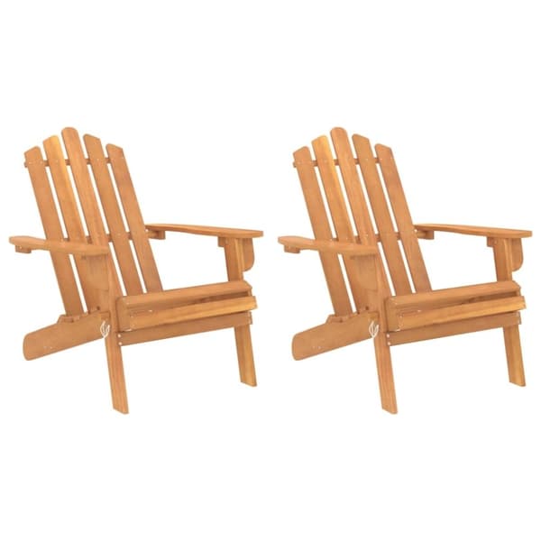 vidaXL Adirondack-hagestoler 2 stk heltre akasie