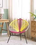 Miniatyrbilde 4 av 11: Hagestol Flerfarget PE Rotting Papasan Moderne Design Balkong Hage Terrasse Utendørs