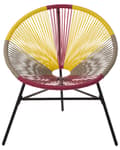 Miniatyrbilde 6 av 11: Hagestol Flerfarget PE Rotting Papasan Moderne Design Balkong Hage Terrasse Utendørs