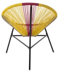 Miniatyrbilde 7 av 11: Hagestol Flerfarget PE Rotting Papasan Moderne Design Balkong Hage Terrasse Utendørs