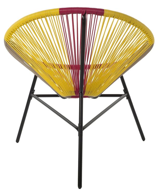 Hagestol Flerfarget PE Rotting Papasan Moderne Design Balkong Hage Terrasse Utendørs