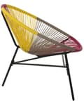 Miniatyrbilde 8 av 11: Hagestol Flerfarget PE Rotting Papasan Moderne Design Balkong Hage Terrasse Utendørs