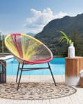 Miniatyrbilde 2 av 11: Hagestol Flerfarget PE Rotting Papasan Moderne Design Balkong Hage Terrasse Utendørs