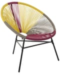 Miniatyrbilde 1 av 11: Hagestol Flerfarget PE Rotting Papasan Moderne Design Balkong Hage Terrasse Utendørs