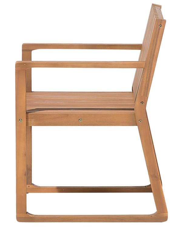 Hagestol Brun Akasietre 80 x 59 cm Værbestandig Klassisk Design