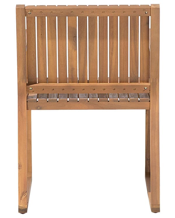 Hagestol Brun Akasietre 80 x 59 cm Værbestandig Klassisk Design