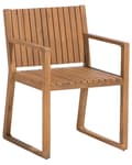 Miniatyrbilde 1 av 11: Hagestol Brun Akasietre 80 x 59 cm Værbestandig Klassisk Design