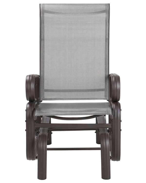 Hagestol Brun Polyester Gyngefunksjon Moderne