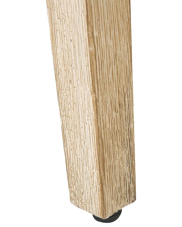 Sett med 2 utendørs spisestoler Beige Polypropylen Stålramme Ben i lyst akasietre Sitteputer Korgstol Moderne design Hagemøbler