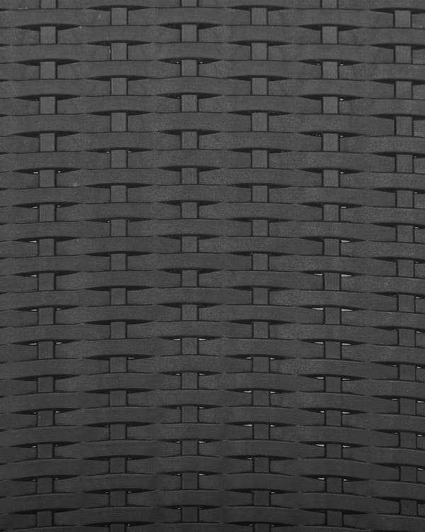 Sett med 2 Hagestoler Grå Syntetisk Materiale Stabelbar Utendørs Minimalistisk
