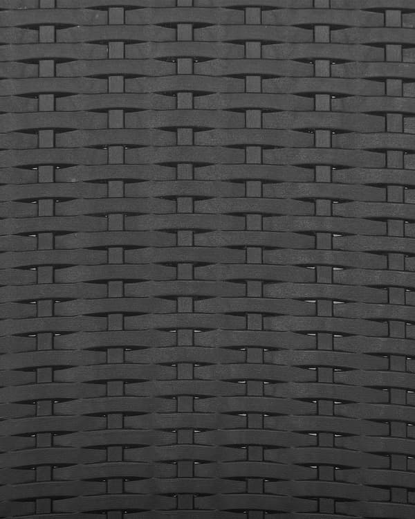 Sett med 4 Hagestoler Grå Syntetisk Materiale Stabelbar Utendørs Minimalistisk