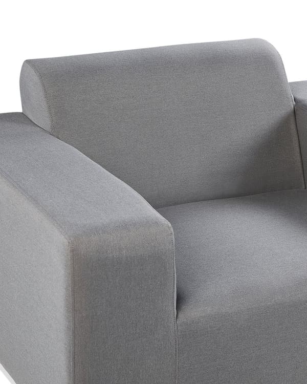 Sett med 2 Hagestole Grå Hvit Aluminium Ben Vannbestandig Hage Terrasse