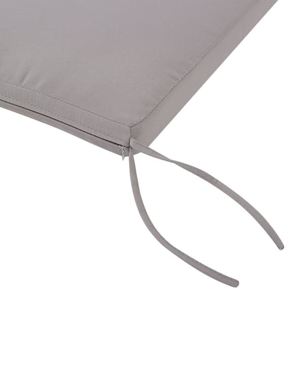 Sett med 4 Hagestoler Svart Aluminium med Beige Puter Utendørs Vintage stil