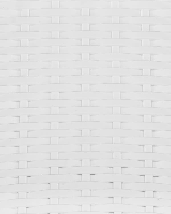 Sett med 2 hagestoler Hvit Syntetisk materiale Kan stables Minimalistisk stil Uteplass Hagemøbler