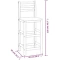 Miniatyrbilde 5 av 5: vidaXL Barkrakker 6 stk akasie heltre
