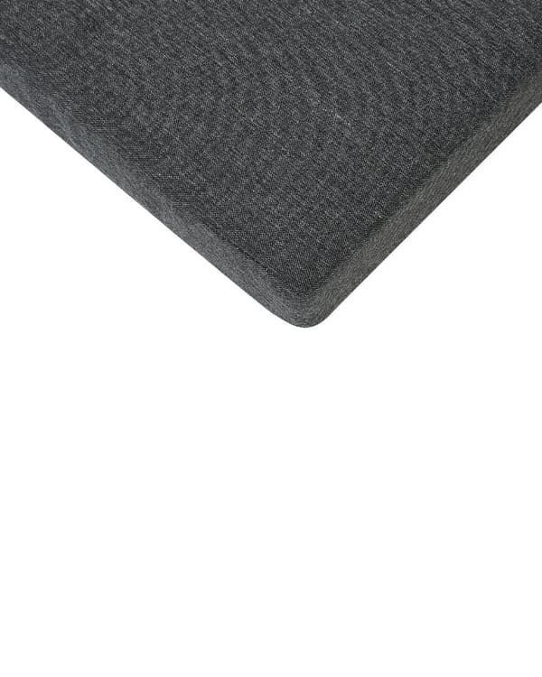 Set med 6 Trädgårdsstolar Svart Aluminium med Dynor Ryggstöd med Spjälor Design Modern