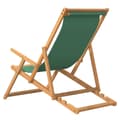 Miniatyrbillede 5 af 8: vidaXL foldbar strandstol massivt teaktræ grøn