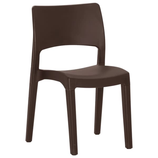 vidaXL Hagestoler 2 stk mokka polypropylen