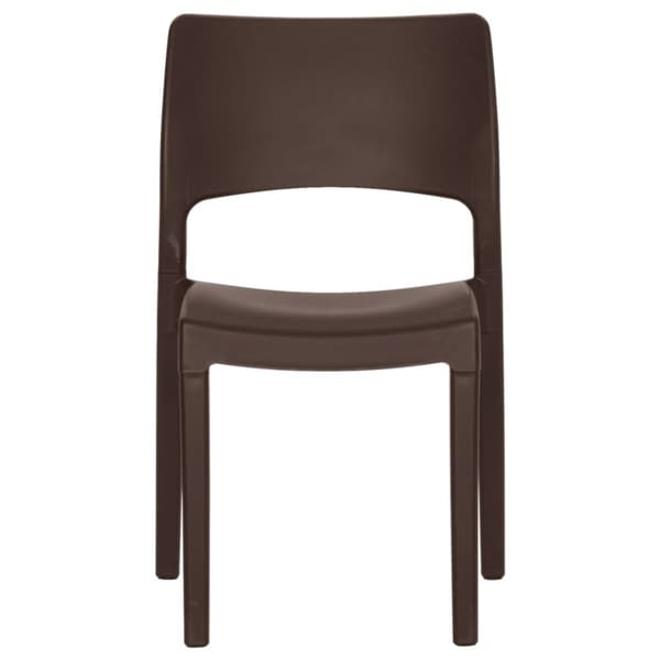 vidaXL Hagestoler 2 stk mokka polypropylen